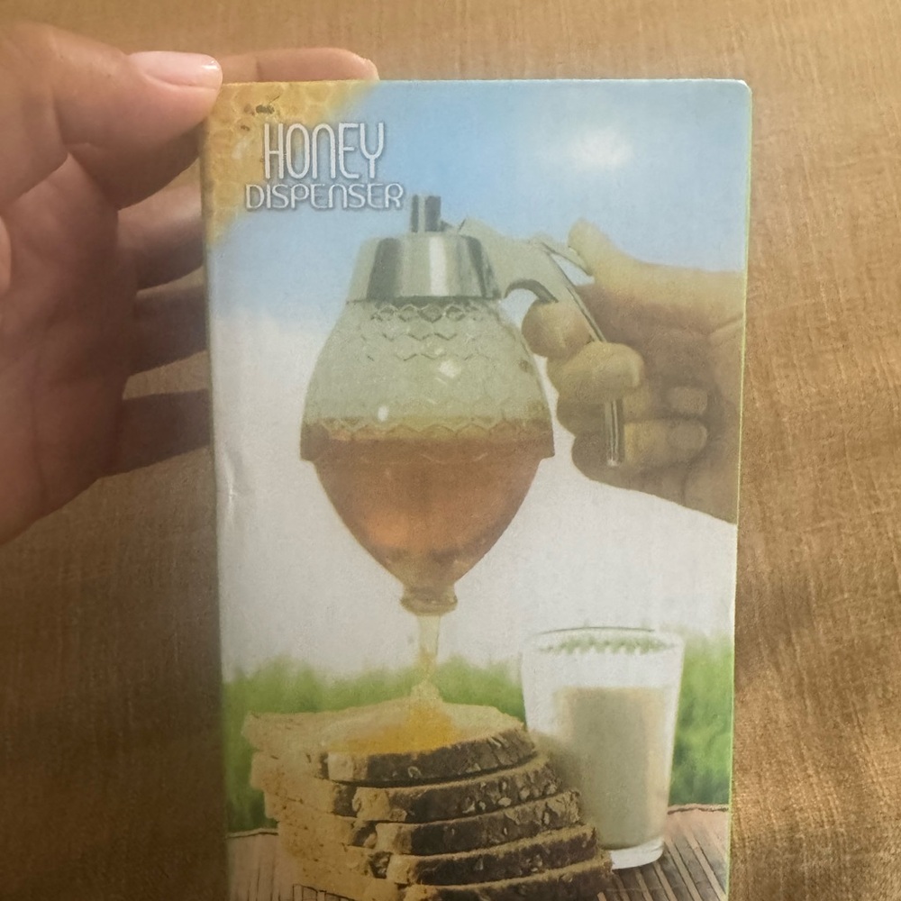 Silver‎ and Clear Honey Dispenser - Picture 6 of 7